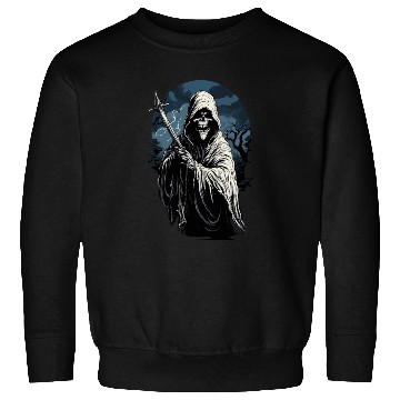 Discover Spooky Halloween Grim Reaper Sweatshirts