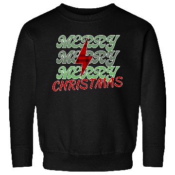 Discover Merry christmas with lightning bolt Sweatshirts