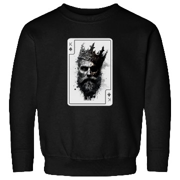 Discover King Gothic Poker Card Game Horror Creepy Sweatshirts
