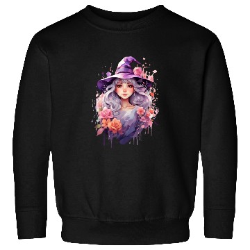 Discover A cute multicolored witch print, fantasy girl. Sweatshirts