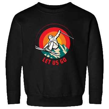 Discover "Winter Wonderland Thrills: Snowboarder's Paradise Sweatshirts