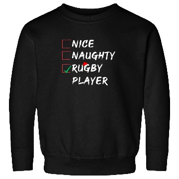 Discover Nice Naughty Rugby Player List , Funny Christmas Sweatshirts