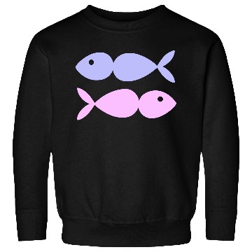 Discover Fish Design Vector Two Colors Sweatshirts