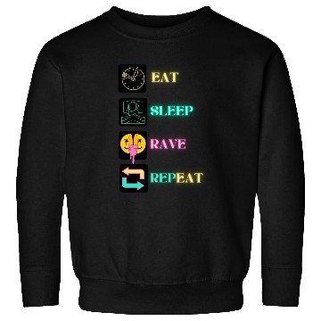 Discover Rave All Night, Dance All Day Sweatshirts