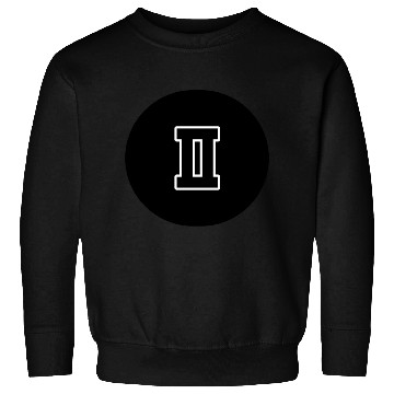 Discover Black and White Symbol 2 - Griek Number Two Sweatshirts