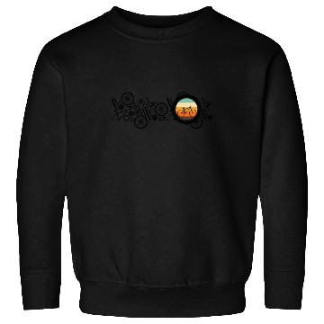 Discover Bicycle Cycling Cyclist Bike Elements Retro Sweatshirts