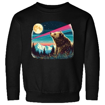 Discover Bear under the moonlight natural idyll Sweatshirts