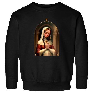 Discover Praying Virgin Mary Sweatshirts