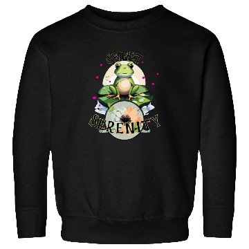 Discover Sweet Serenity - Frog on A Lilypad Sweatshirts