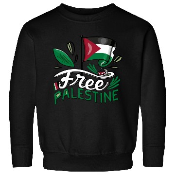 Discover I Love Free Palestine Flag Save Gaza Palestinian Sweatshirts