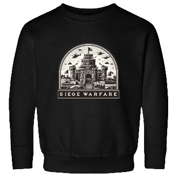 Discover Modern Meets Medieval: Epic Siege Warfare Fantasy Sweatshirts
