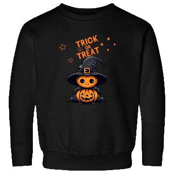 Discover "Cute Pumpkin Witch - Trick or Treat" Sweatshirts