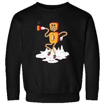 Discover Tea Robot On The Moon Sweatshirts