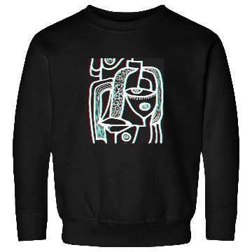 Discover Abstract lines portrait Sweatshirts