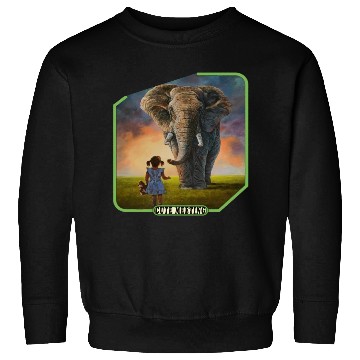 Discover Girl and elephant Sweatshirts