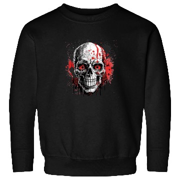 Discover Minimalistic Ink Drawing Style Horror Themed. Sweatshirts