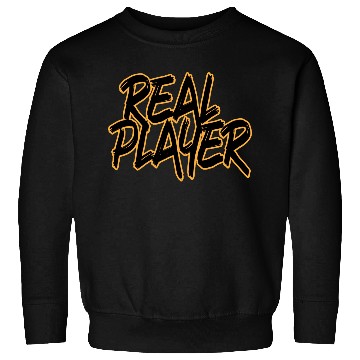Discover Real Player Typography Design Sweatshirts