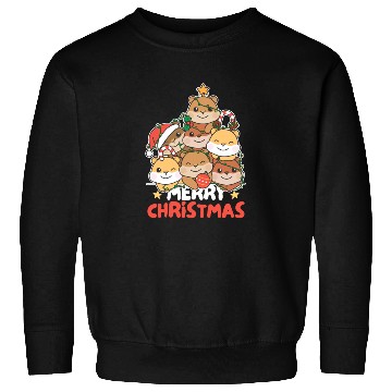 Discover Hamster Christmas Tree Merry Christmas Sweatshirts