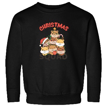 Discover Hamster Christmas Tree Christmas Squad Hamster Sweatshirts