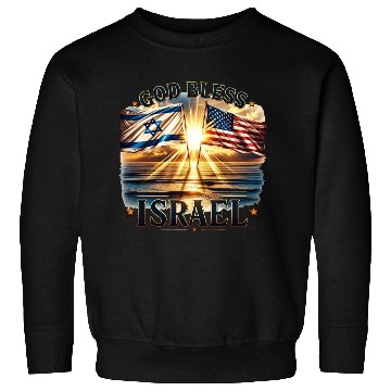 Discover United for Israel God Bless Israel - Promised Land Sweatshirts