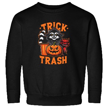 Discover trick or trash,scary halloween Sweatshirts
