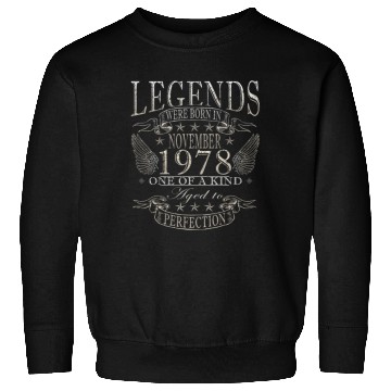 Discover november 1978 Anniversary november 1978 november Sweatshirts