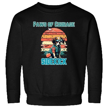 Discover Courageous Canine Companion Sweatshirts