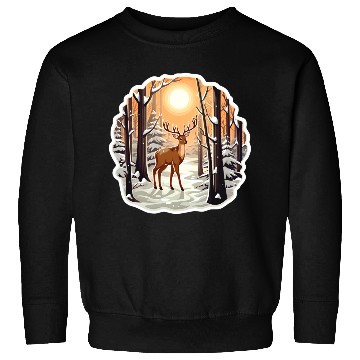 Discover Deer in Forest Sweatshirts