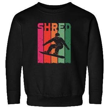 Discover Snowboarder Freestyle SHRED Snowboarding Sweatshirts