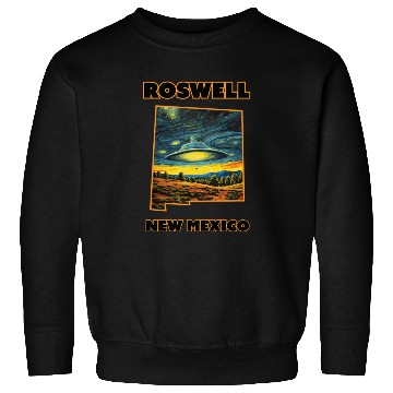 Discover New Mexico Roswell - Alien Saucer Sweatshirts