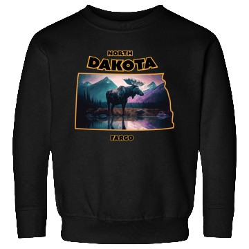 Discover North Dakota - Moose Sweatshirts