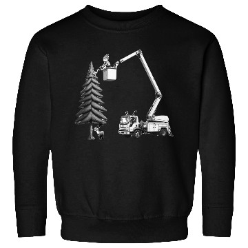 Discover Elf Tree Worker Sweatshirts