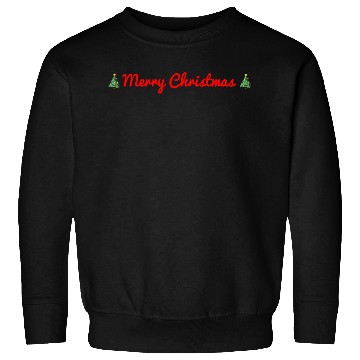 Discover Merry Christmas Red Cursive Font Christmas Tree Sweatshirts