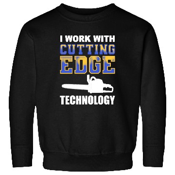 Discover Forest Arboriculturist Lumberjack Chainsaw Logo Sweatshirts