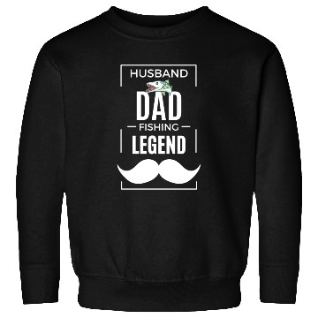 Discover Husband Dad Fishing Legend Sweatshirts