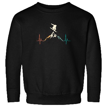 Discover Snowboarding Heartbeat Snowboarder Sweatshirts
