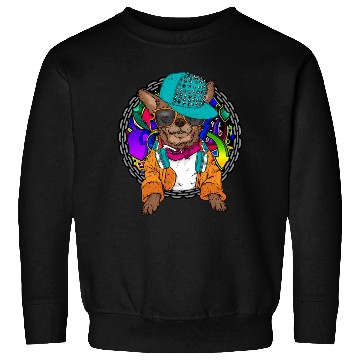 Discover Street Dog Chihuahua Graffiti With Chain Dog Sweatshirts