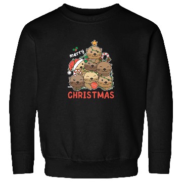 Discover Otter Christmas Tree Merry Christmas Sweatshirts