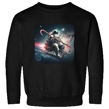 Discover Future Santa Claus in Space Sweatshirts