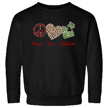 Discover peace love solution Sweatshirts