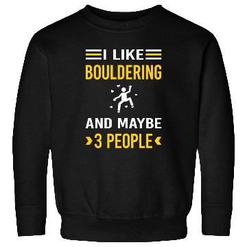 Discover 3 People Bouldering Rock Climbing Sweatshirts