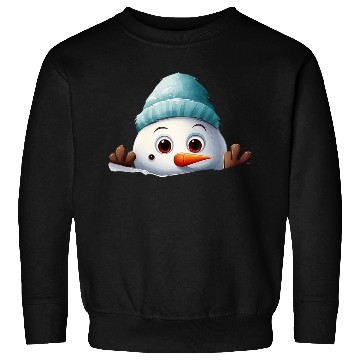 Discover Snowman Christmas watercolor Santa hat Sweatshirts