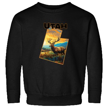 Discover Utah Wildlife - elk Sweatshirts