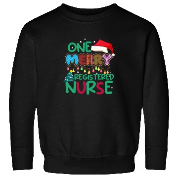 Discover One Merry Registered Nurse Christmas Sweatshirts
