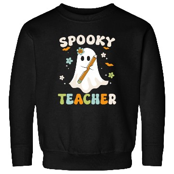 Discover Spooky Teacher Halloween Spooky Ghost Sweatshirts