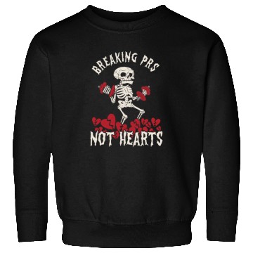 Discover Anti Valentine´s Day Broken Heart Powerlifting Gym Sweatshirts