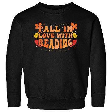 Discover Fall in Love With Reading Thanksgiving Book Lover Sweatshirts