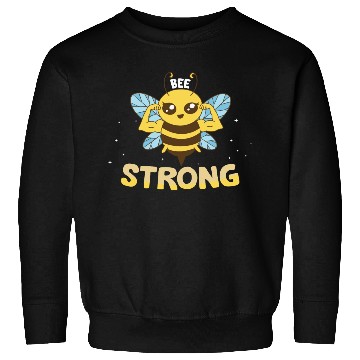 Discover Bee Strong Women Cute Bee Graphic Sweatshirts