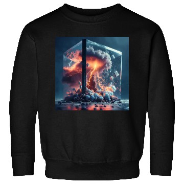 Discover Thunderstorm in a glass box Sweatshirts