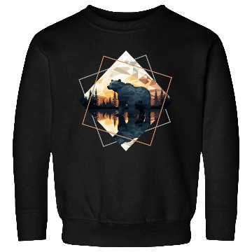 Discover Abstract bear in the mountains Sweatshirts